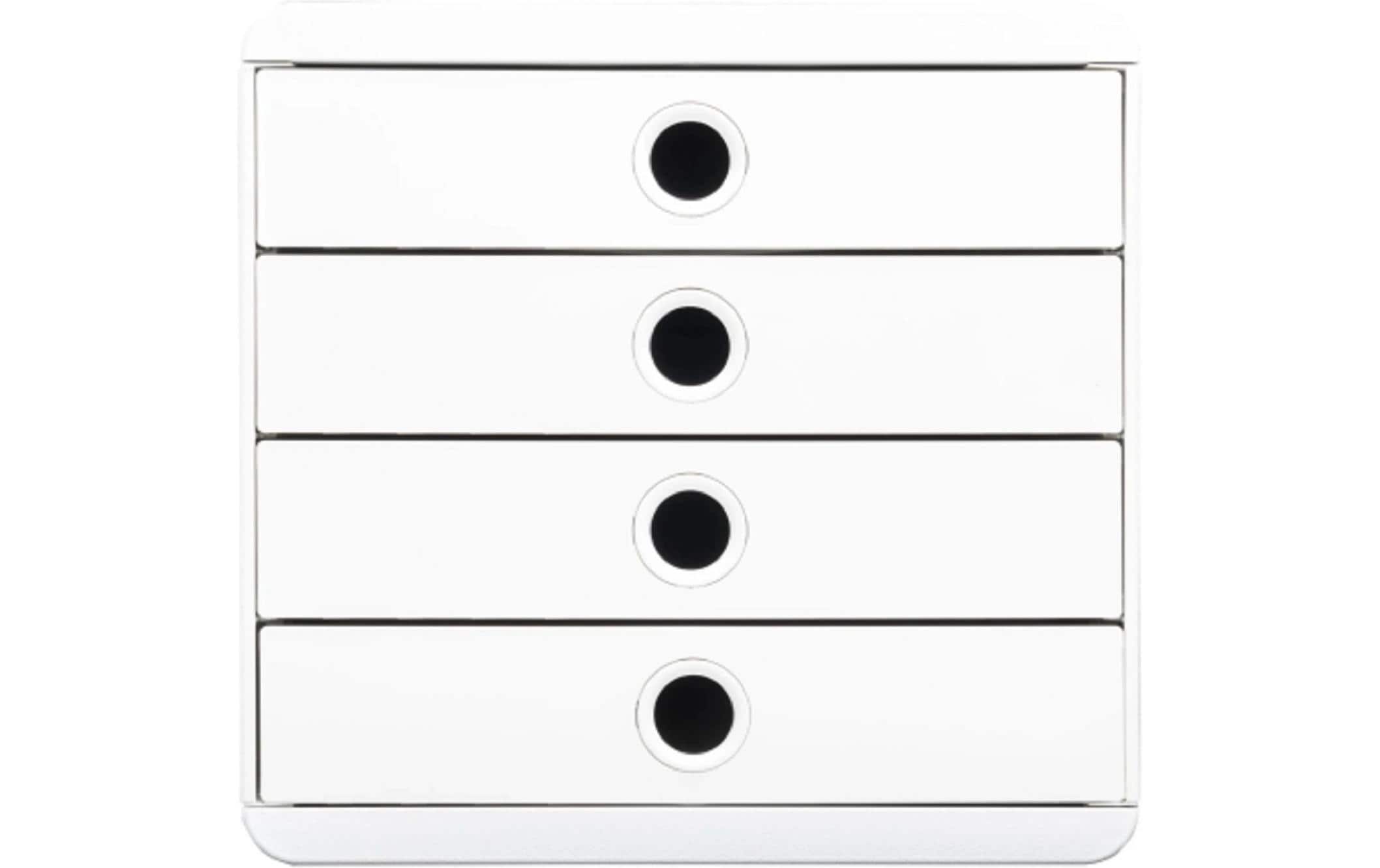 Exacompta Schubladenbox Pop-Box AutentiK A4+ weiss, 347 x 278 x 267 mm