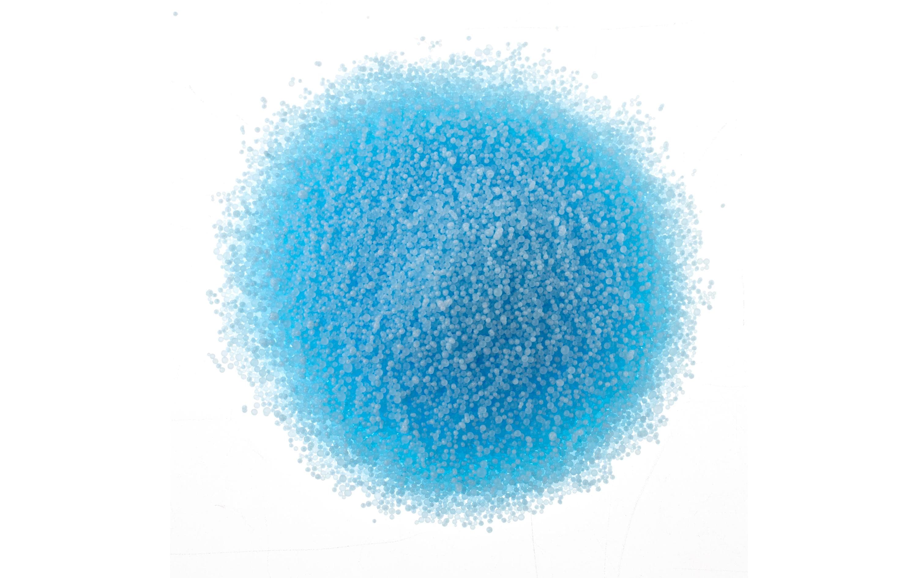 Glorex Kerzensand mit Docht 70g hellblau
