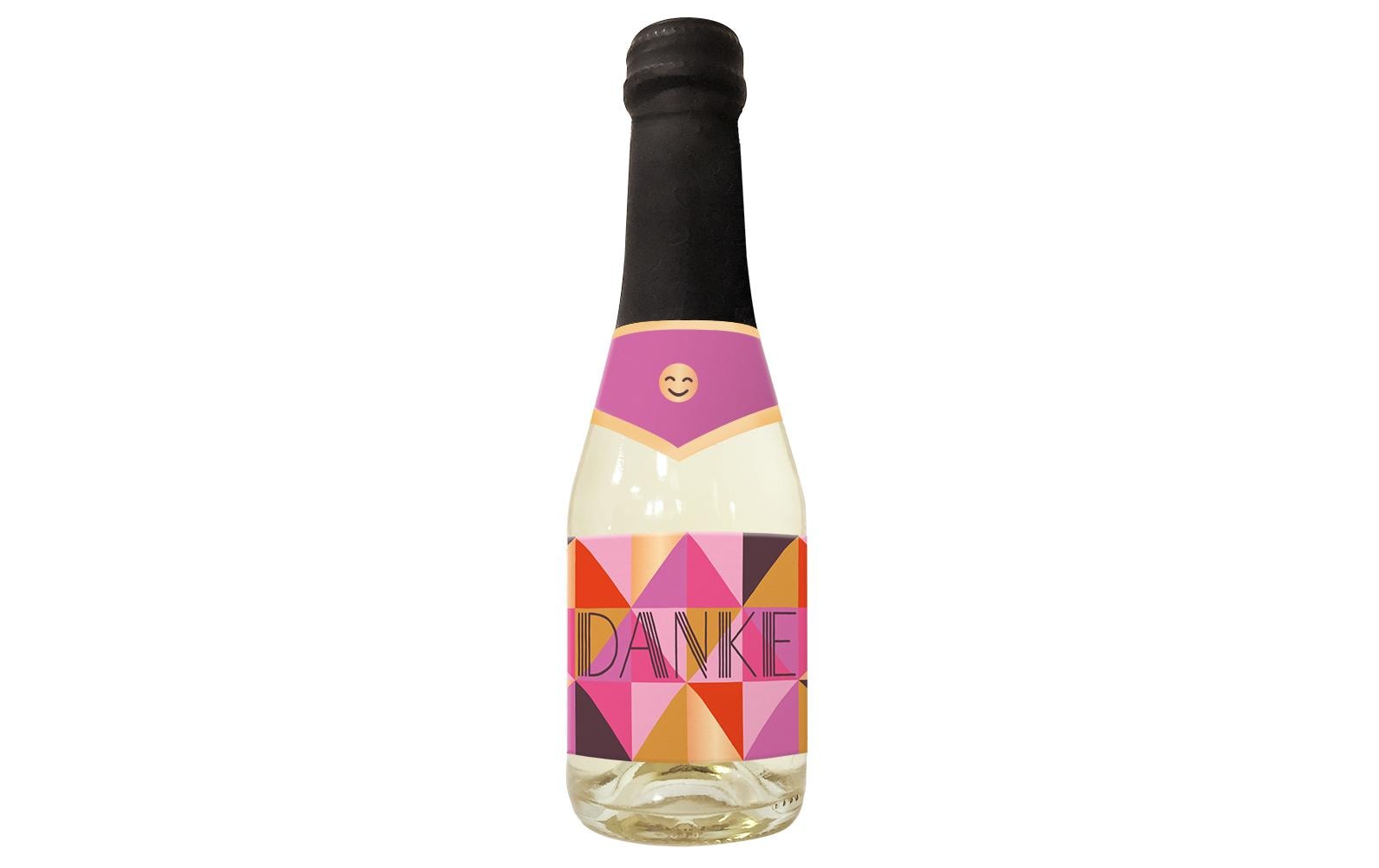 Grafik Werkstatt Secco-Flasche 0,2l Danke
