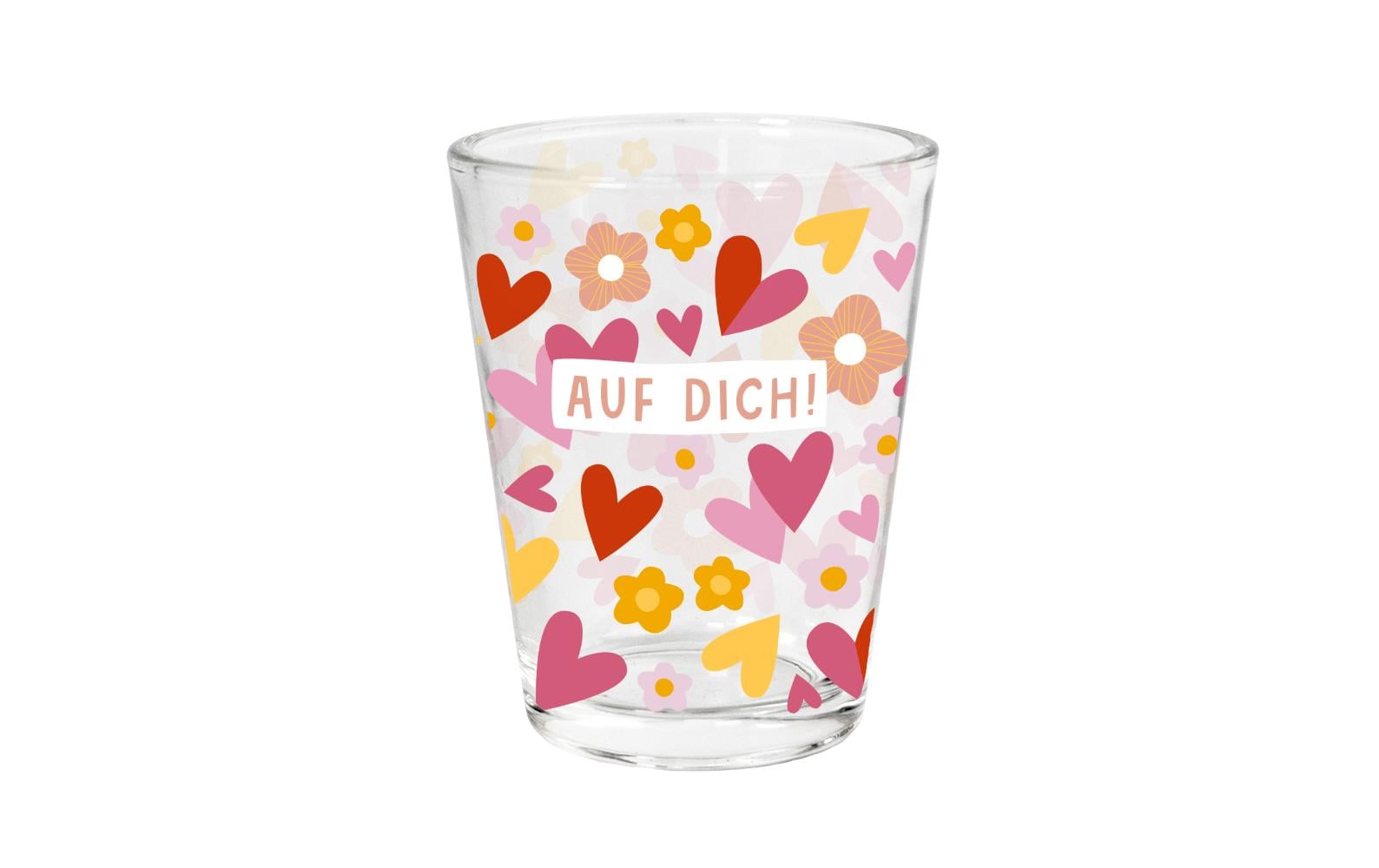 Grafik Werkstatt Schnapsglas Auf dich!