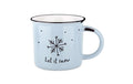 Grafik Werkstatt Becher Vintage Weichnachten Let it snow