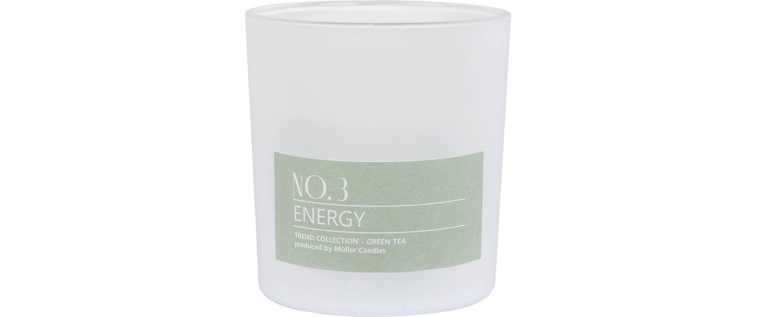 Müller Duftkerze Energy, 8x7.3 cm Duft Green Tea