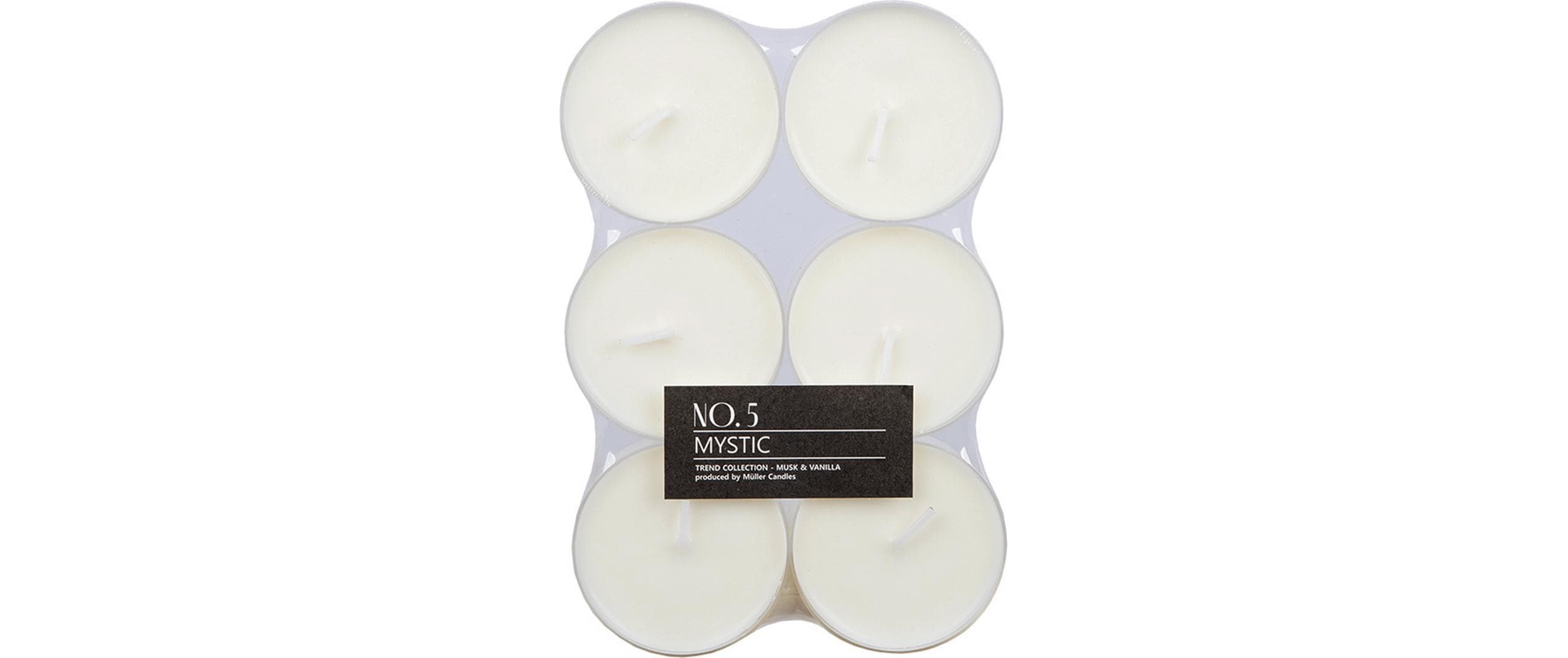 Müller Teelicht Maxi Mystic,6 St. Duft Musk&Vanilla
