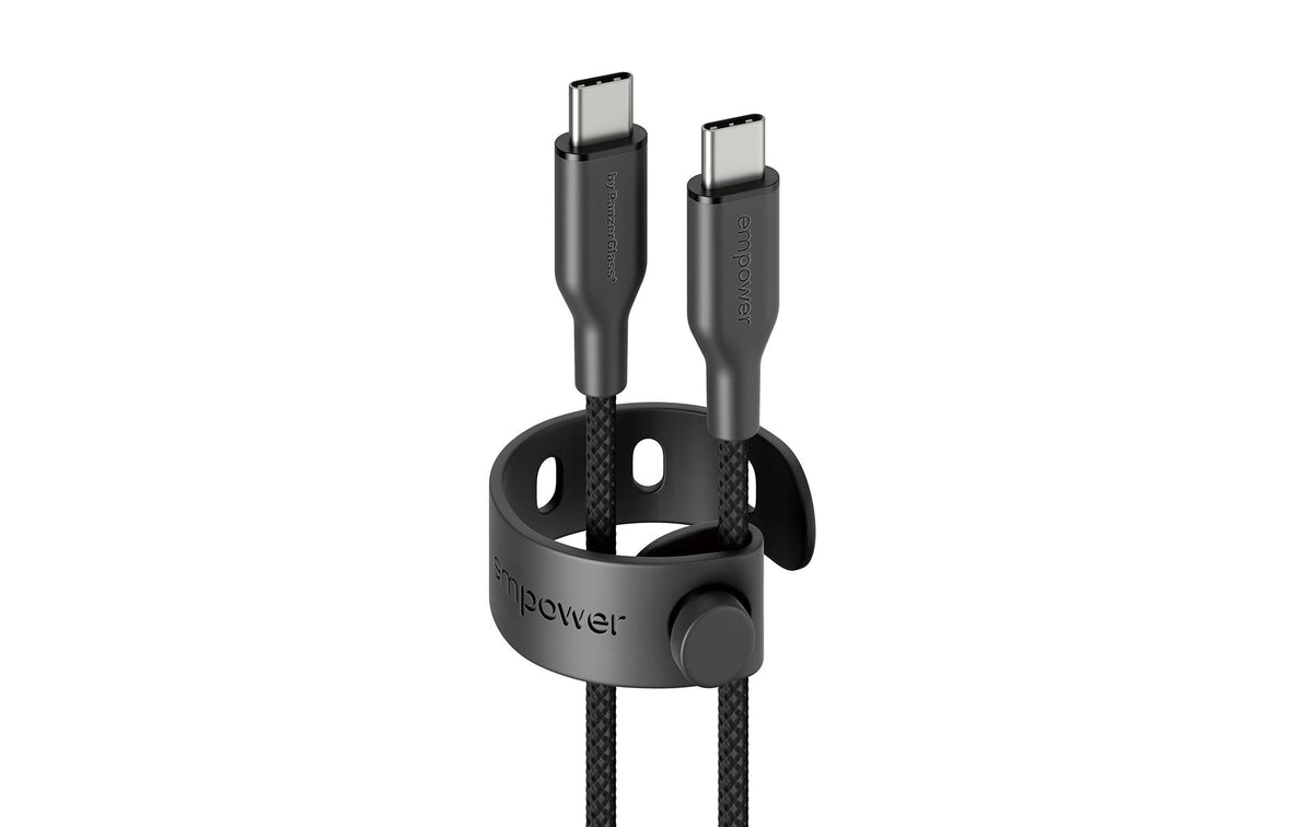 emPower USB-Kabel C-C, 60W, 1.2m, schwarz USB 2.0, 60W, PD3.0