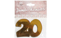Trendcompany Konfetti Jumbo 20. Geburtstag, 7.5 x 10 cm
