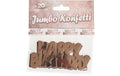 Trendcompany Konfetti Happy Birthday, 7.5 x 10 cm, rosegold