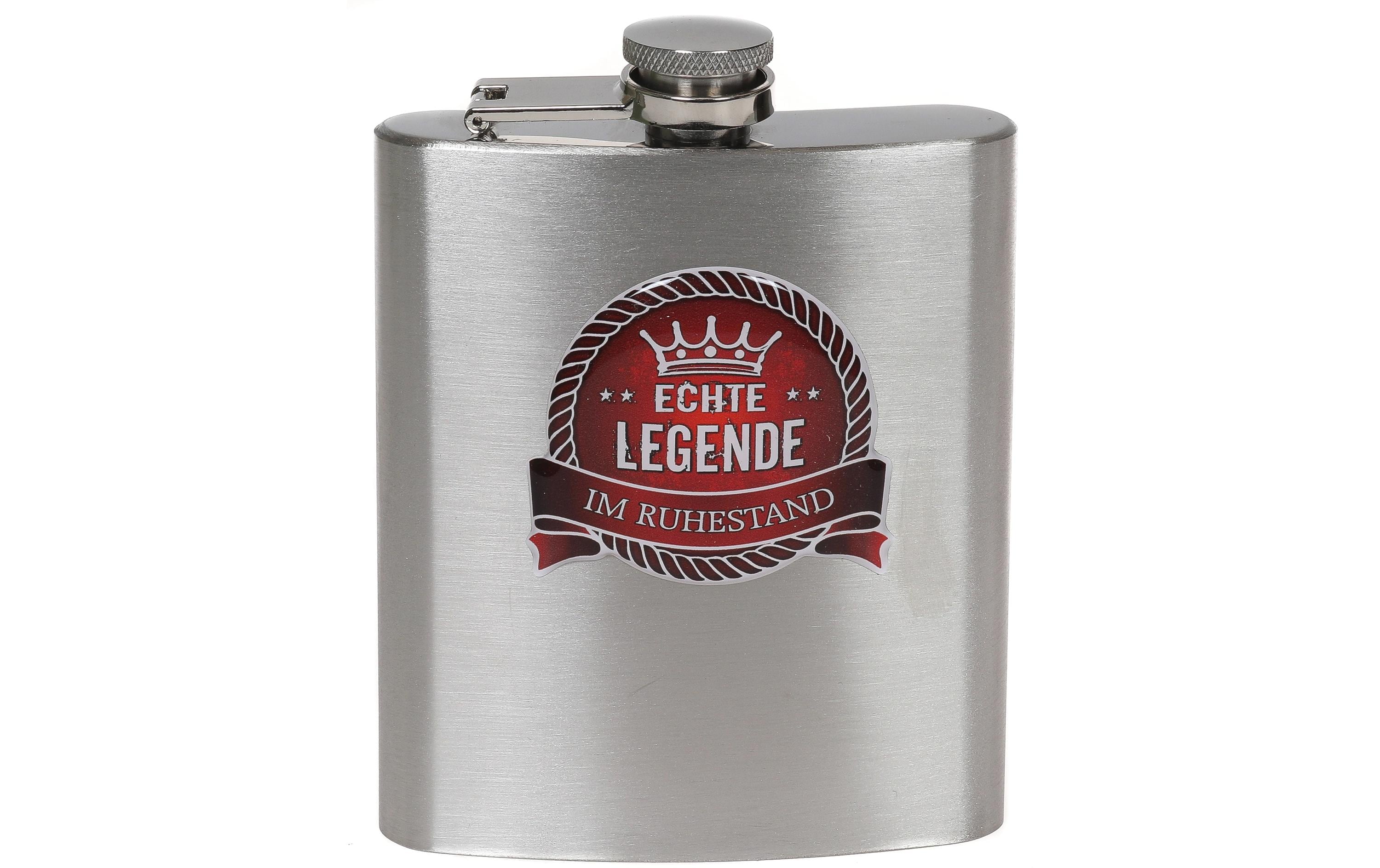 Trendcompany Flachmann Legende Ruhestand, 200ml