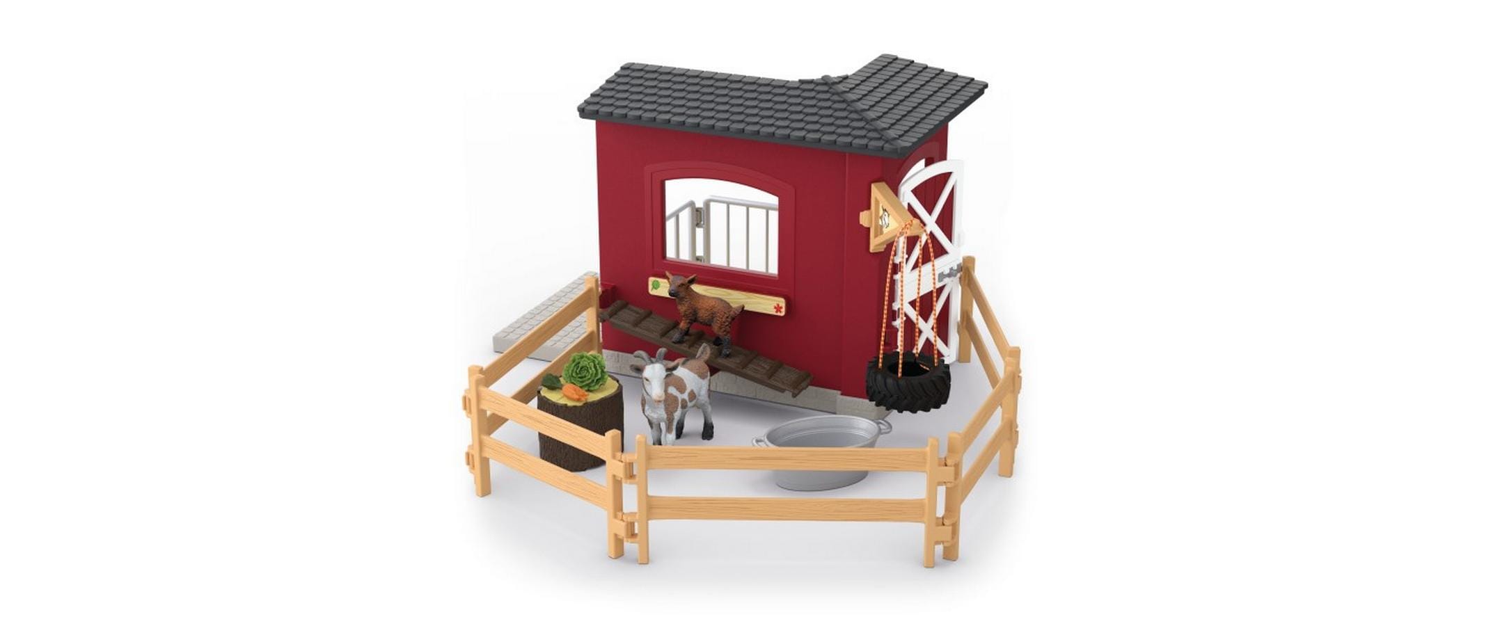 Schleich Ziegenstall Farm World