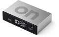 Lexon Digitalwecker Flip Premium LCD, inkl. USB-C Ladekabel, Dunkelgrau