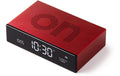 Lexon Digitalwecker Flip Premium LCD, inkl. USB-C Ladekabel, Rot