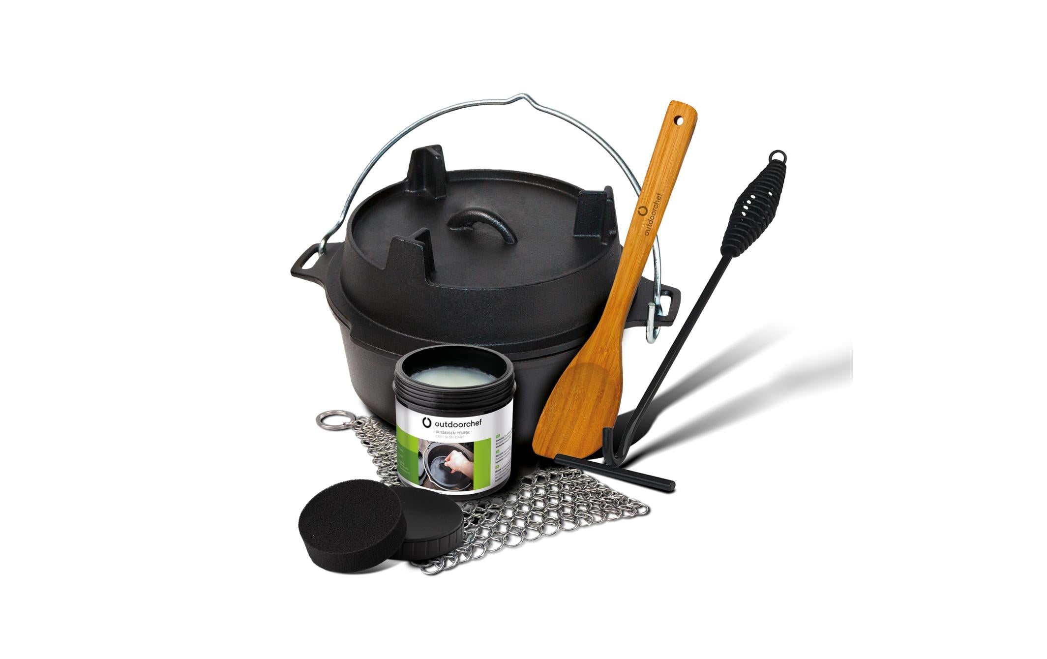 DUTCH OVEN NO. 04 3.8L SET/5 Gusseisentopf mit 3,8 Liter