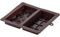 Zenker Schokoladenform Dubai Silikon, 19x22, 5x2,8cm,braun