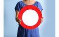 Trendcompany Verkehrsschild Neutral, 45 cm