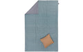 URBANARA Picknickdecke 190x130cm Ankisa grüngrau/weiß/taubenblau