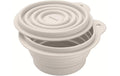 Fackelmann Snackbox-be the move beige Rund, Faltbar, Silikon 14.5x12.5x6.5cm
