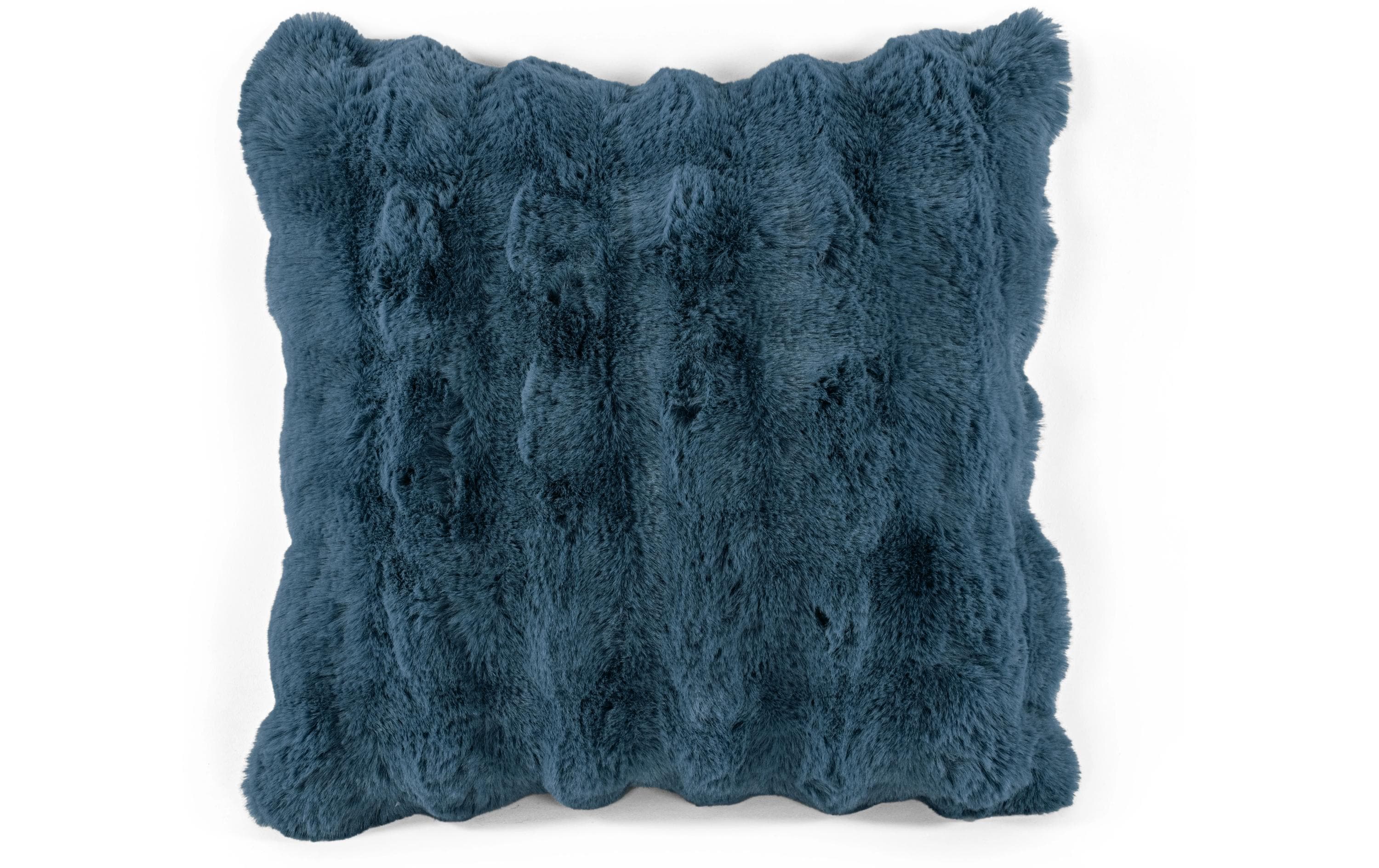 Tiseco Kissen Bubble Rabbit Stripe 45x45 cm gefüllt, blau
