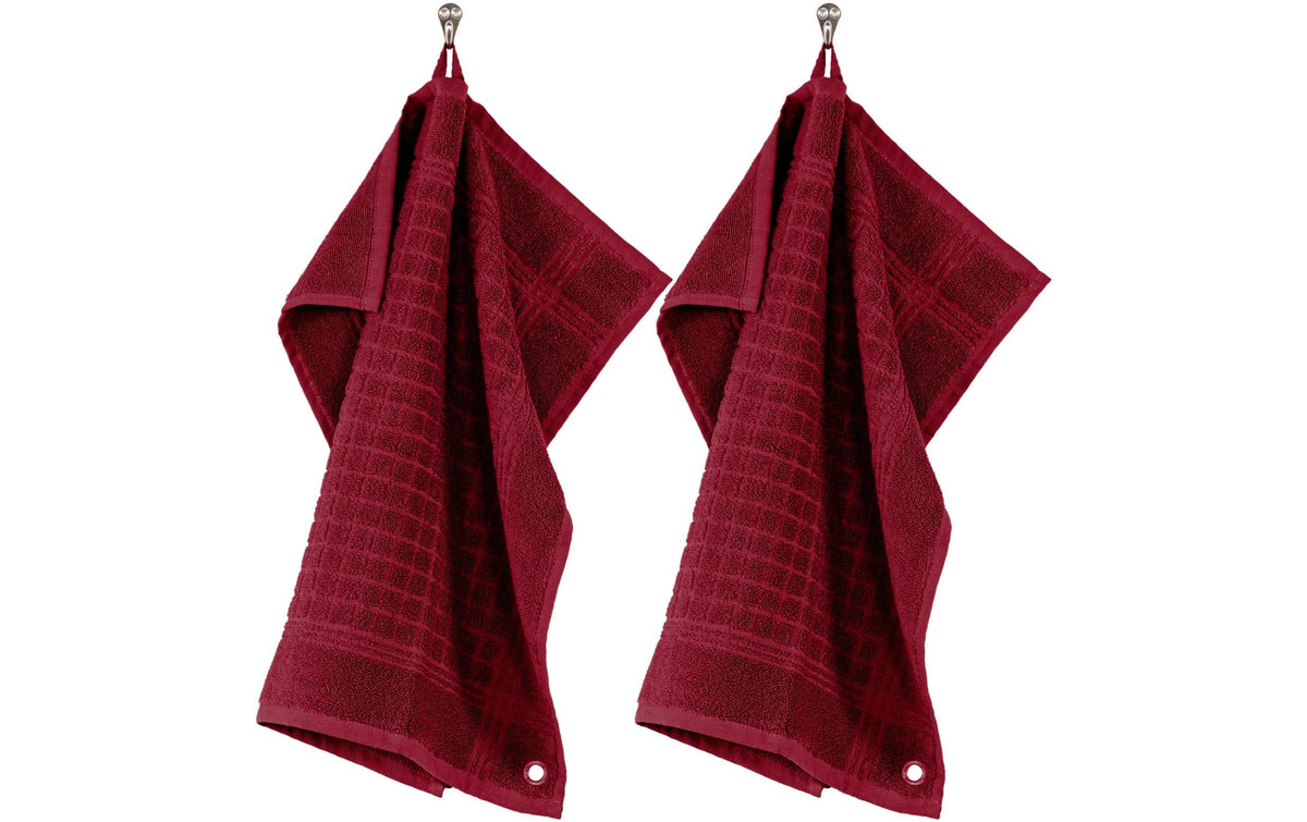Tiseco Geschirrtuch Pharao 3er Set 50x50 cm rot, quadratisch