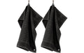 Tiseco Geschirrtuch Pharao 3er Set 50x50 cm schwarz, quadratisch