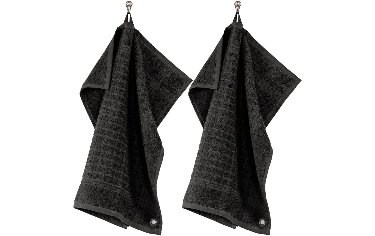 Tiseco Geschirrtuch Pharao 3er Set 50x50 cm schwarz, quadratisch