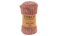 Tiseco Decke Ribble Mikroflanell 130x160 cm altrosa