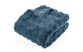 Tiseco Decke Bubble Rabbit Stripe blau 130x180 cm