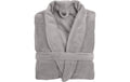 Tiseco Bademantel COSY unisex grau S/M Mikroflanell