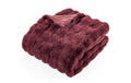 Tiseco Decke Bubble Rabbit Stripe bordeaux 130x180 cm