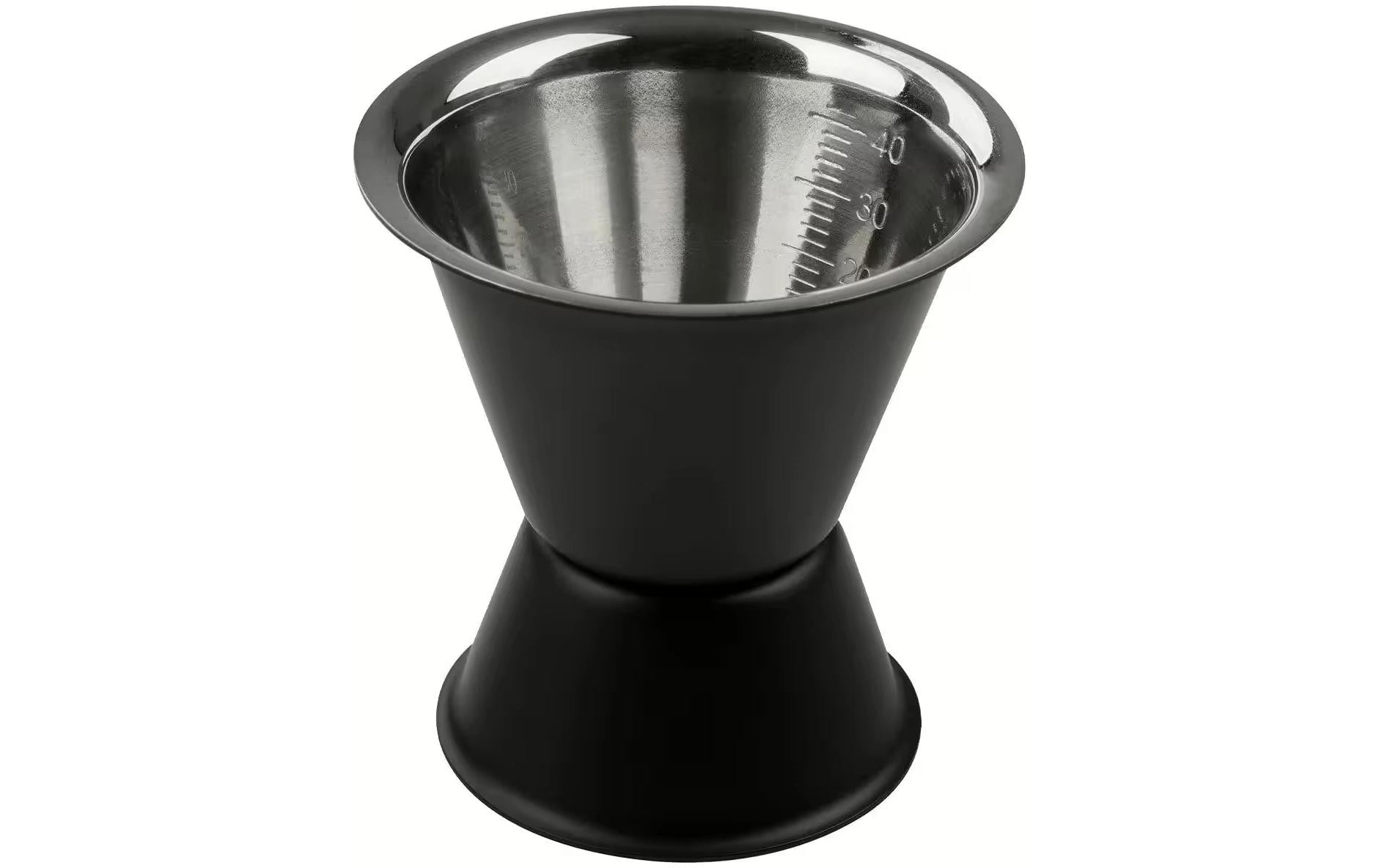 Fackelmann Cocktailmass Specter 2/4 cl, Edelstahl schwarz