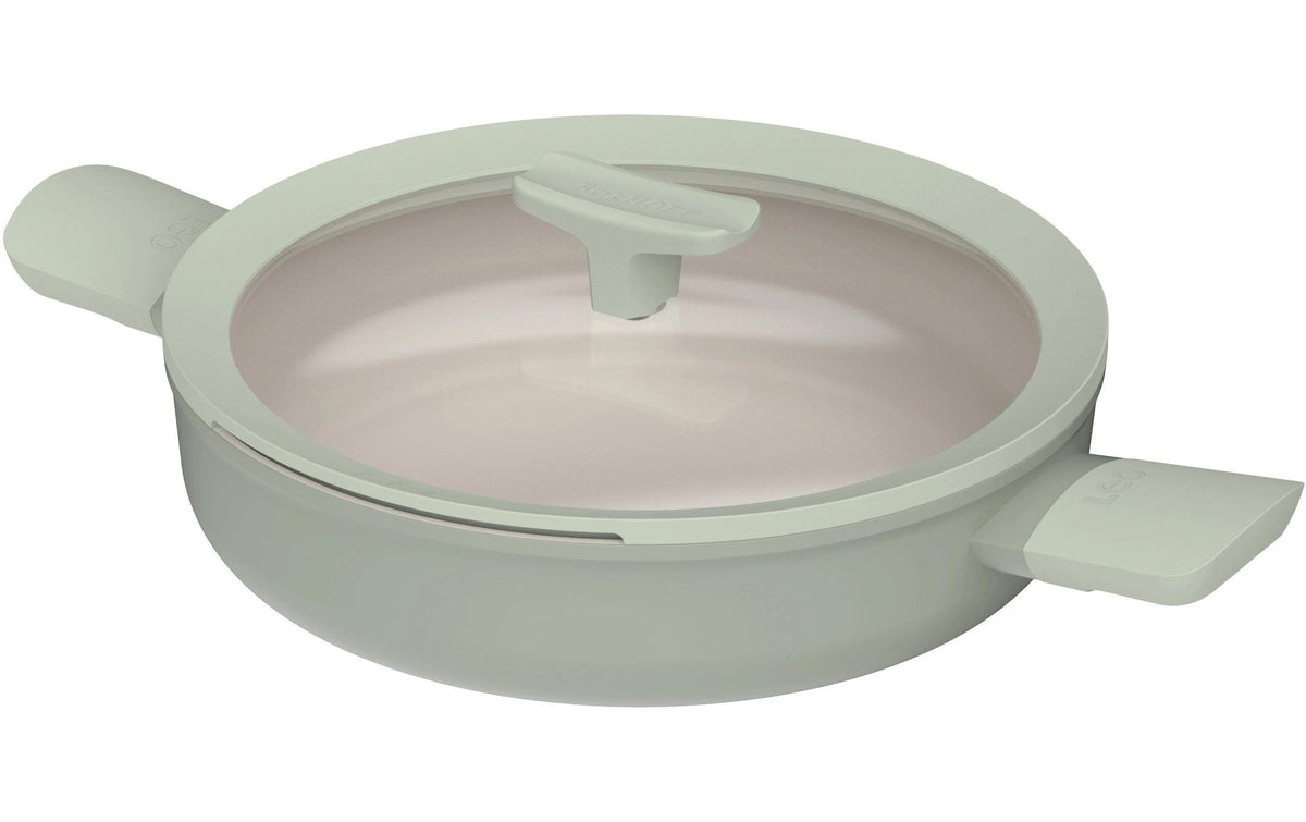 BergHOFF Schmorbratenpfanne Leo Balance 26cm, sage, mit Deckel, Doppelgriffe