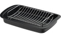 BergHOFF Bräter Antihaft Leo Graphite 42x28cm, hersausnehmbaren Rost