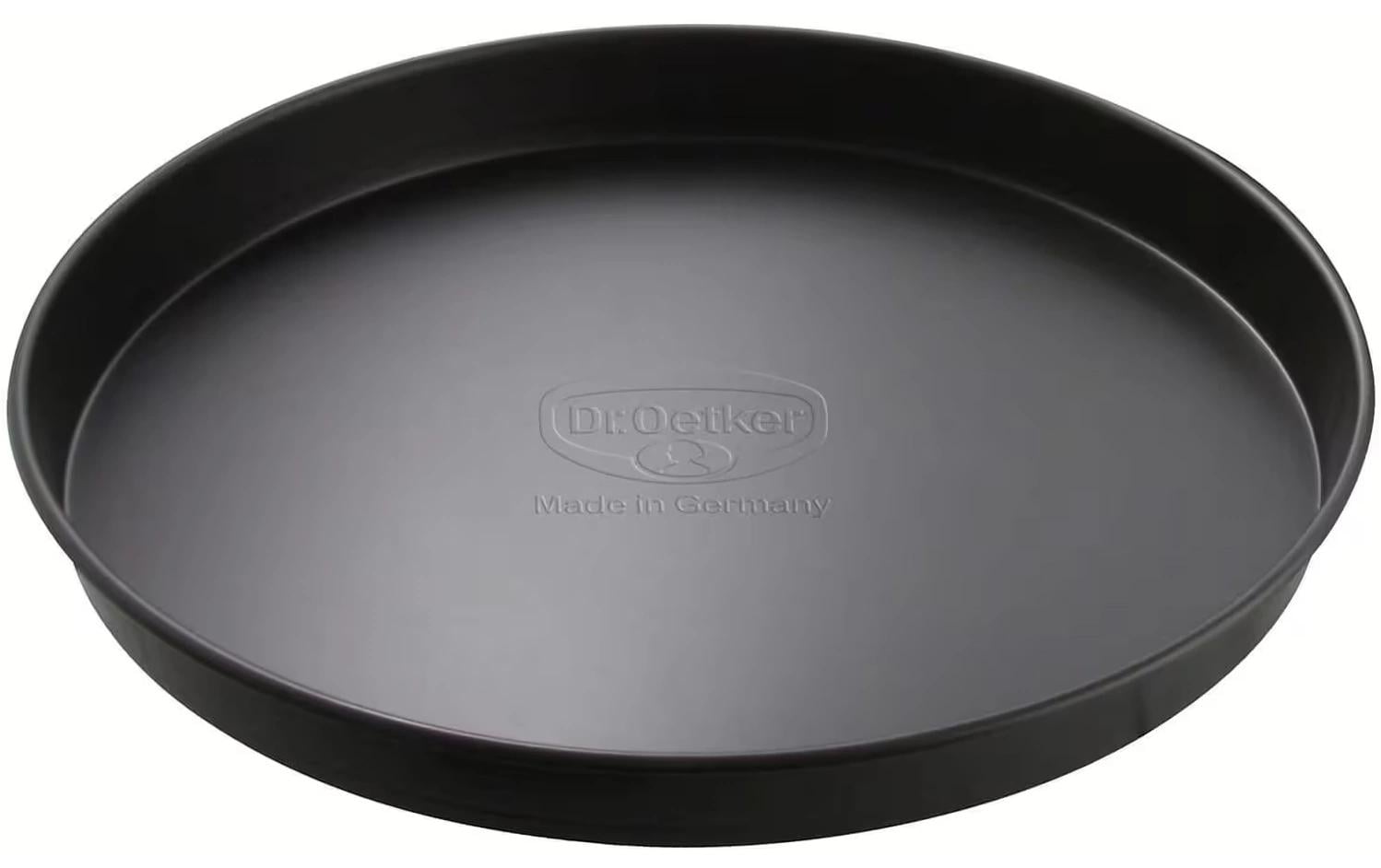 Dr. Oetker Kuchen/Pizzablech-Tradition 24 Stahlblech schwarz, D:24x3cm, matt