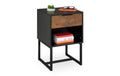 relaxdays Nachttisch Industrial MDF, 60,5 x 40 x 41,5 cm