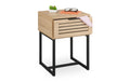 relaxdays Nachttisch mit Schublade MDF, 55,5 x 40 x 41,5 cm