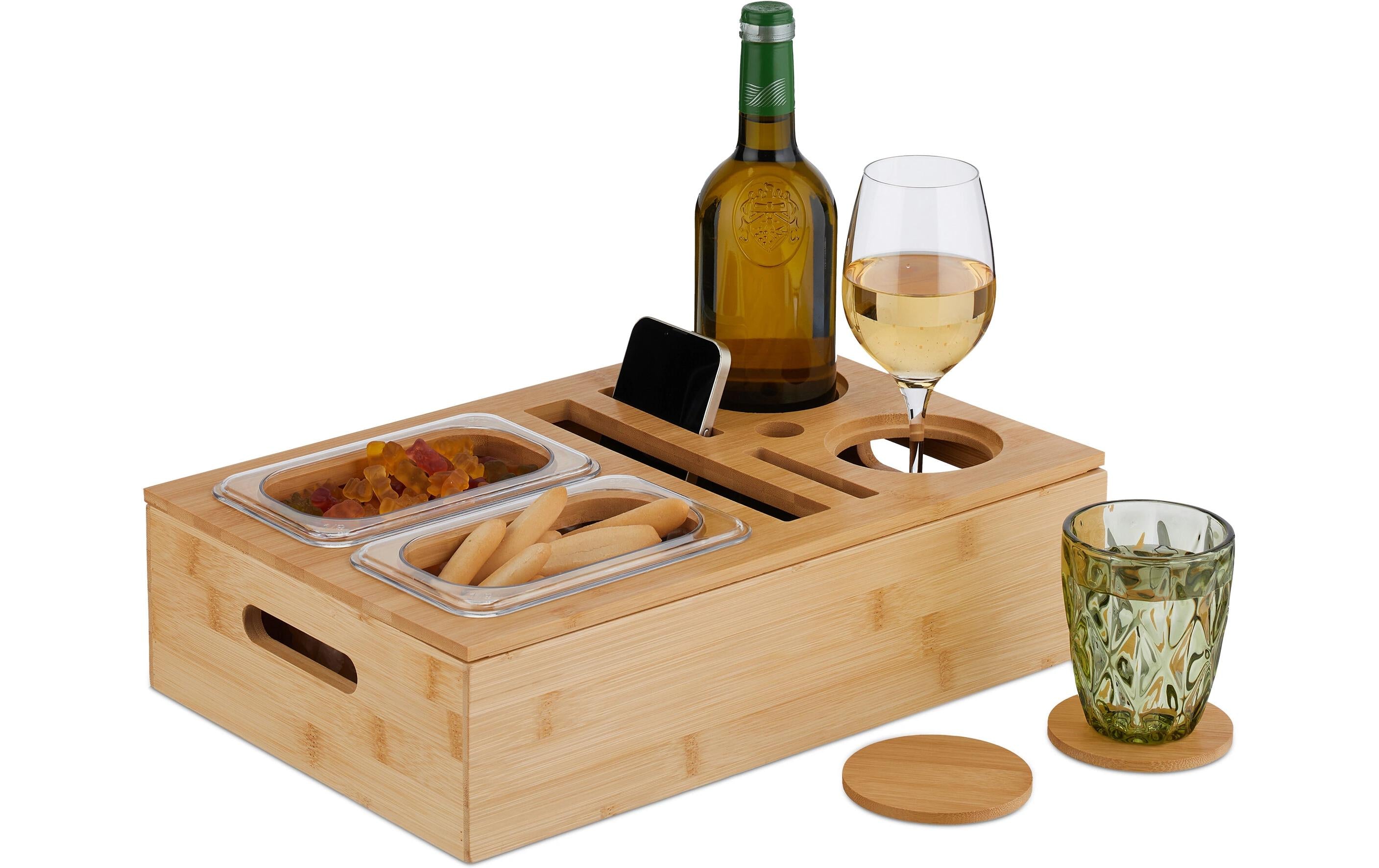 relaxdays Couchbar Bambus