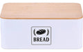 relaxdays Brotkasten Retro Weiss