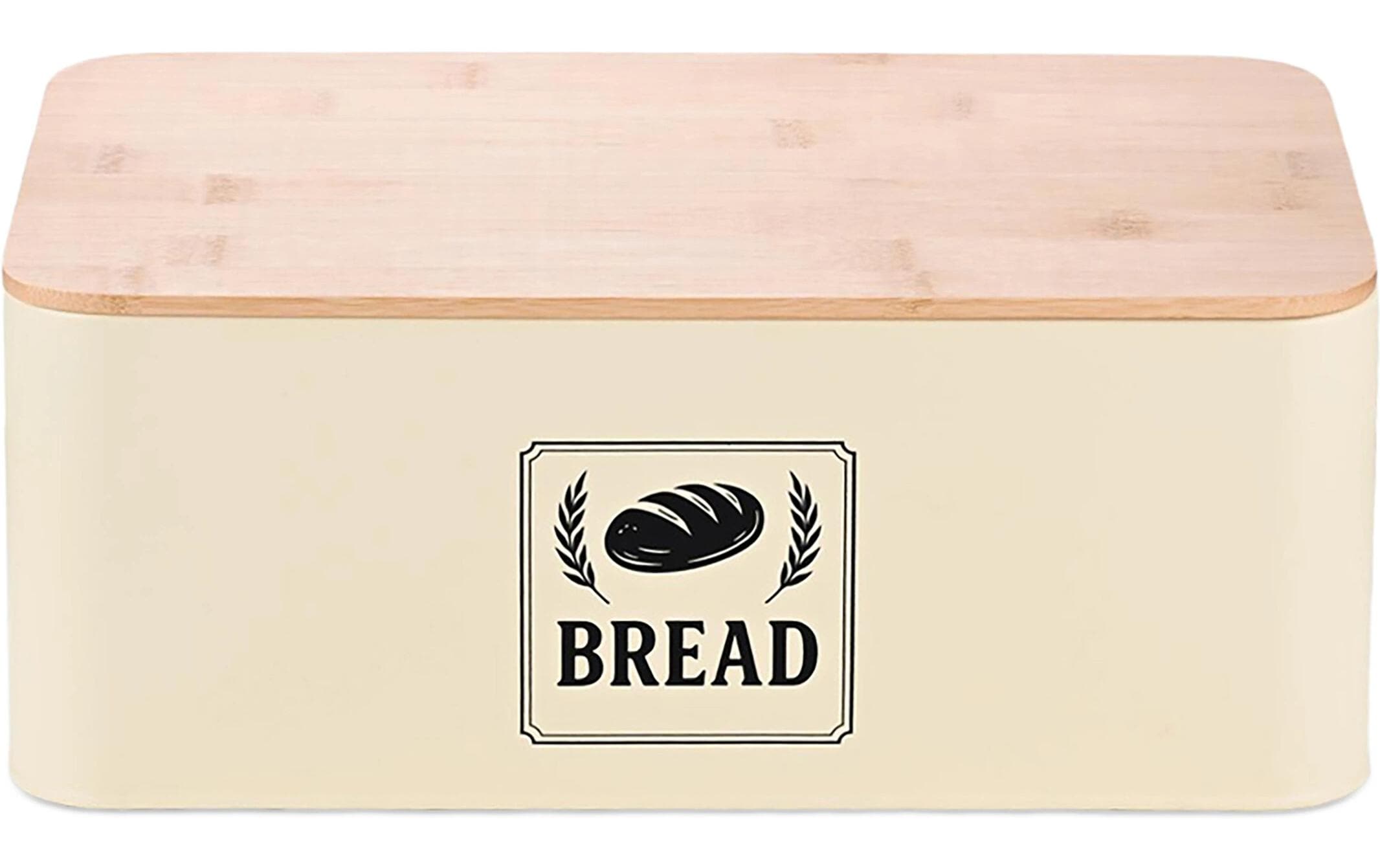 relaxdays Brotkasten Retro Beige