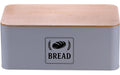 relaxdays Brotkasten Retro Grau