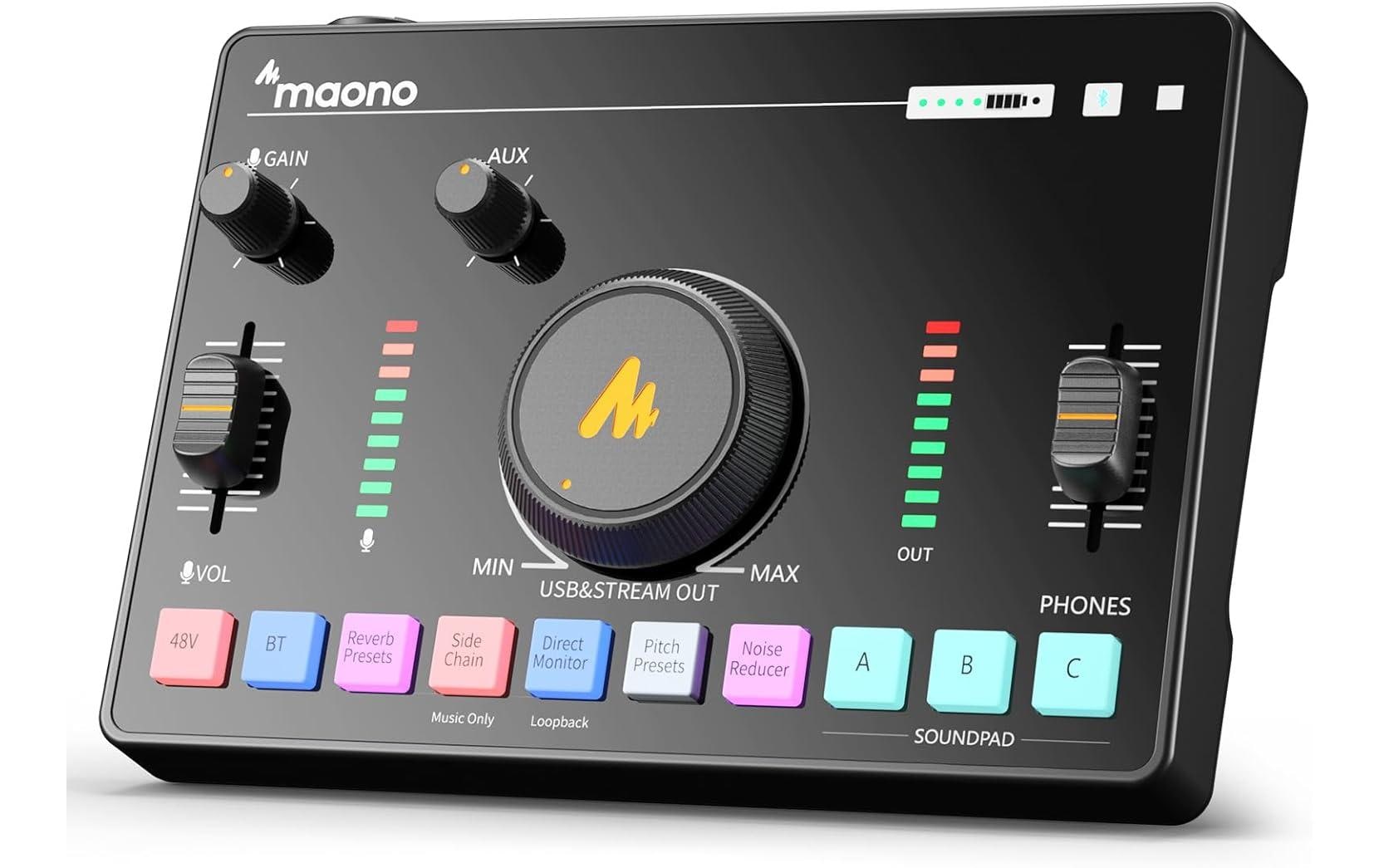 Maono Mixer AMC2-NEO XLR, Phantom, Bluetooth, Aux, USBC