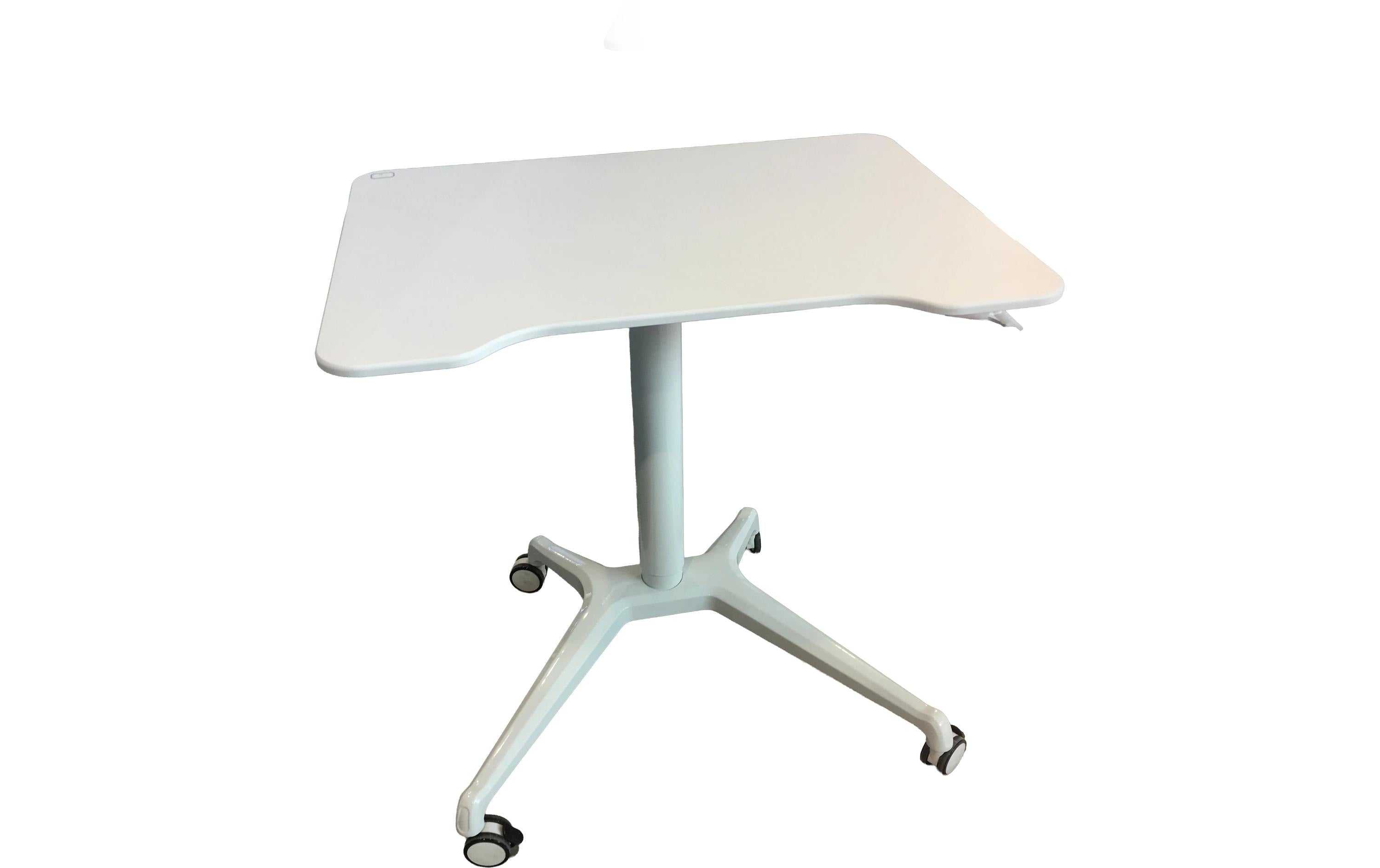 Actiforce Stehtisch BringAlong weiss 80x60cm mit Gasfeder und Rollen