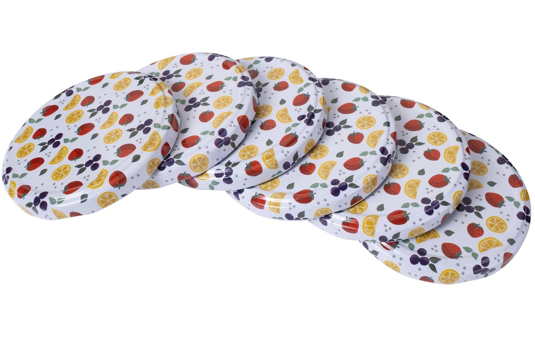Dr. Oetker Twist-off Deckel Obst 6 Stk. Bunt, D:85mm