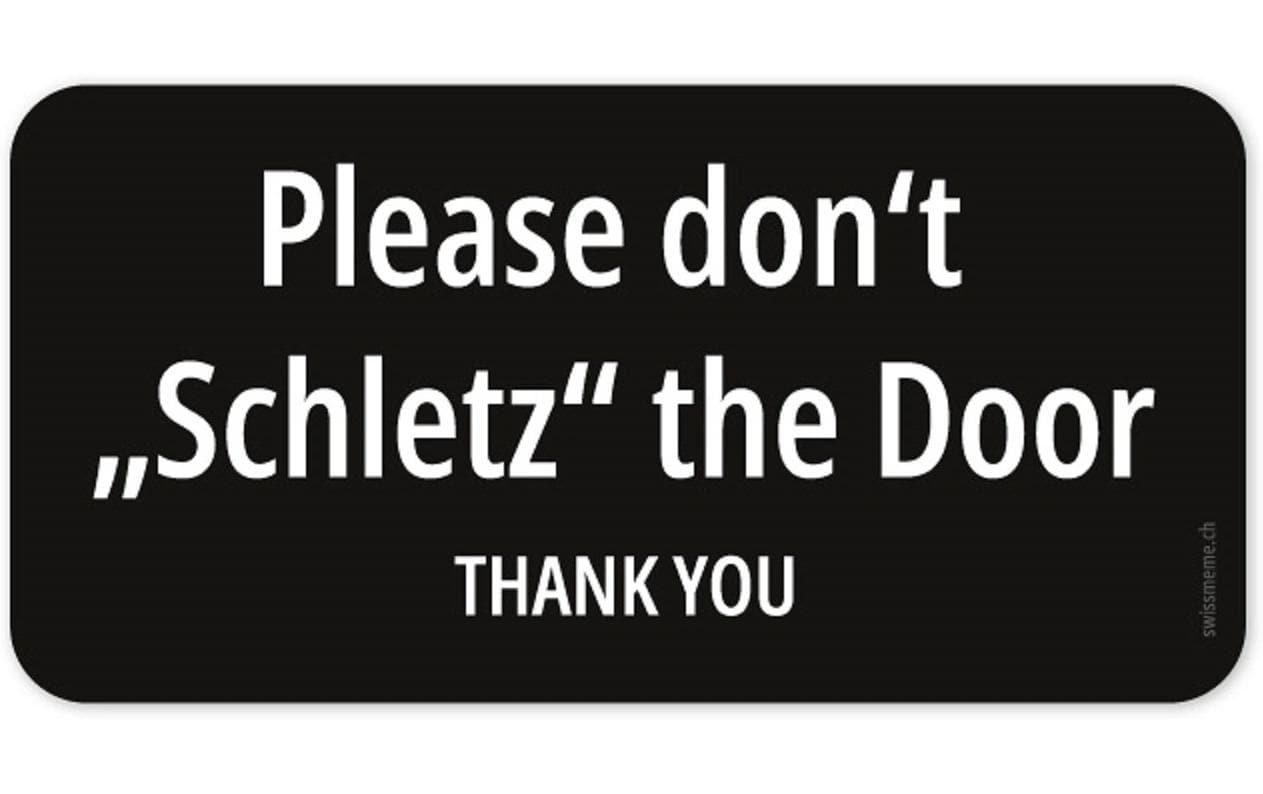 SwissMeme Sticker Schletz, 11.5 x 6 cm