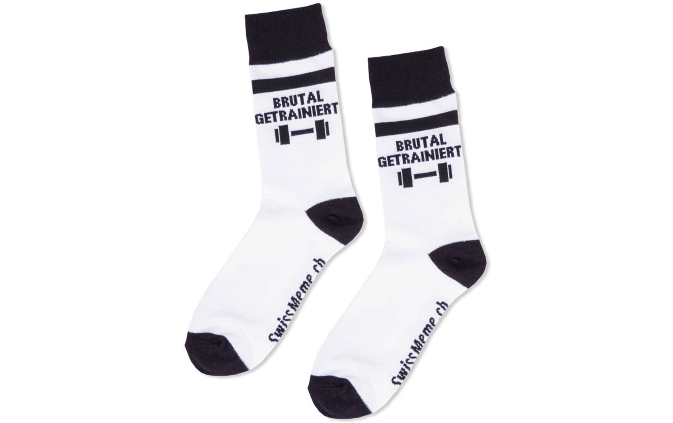 SwissMeme Socken Brutal getrainiert, Grösse 37 bis 42