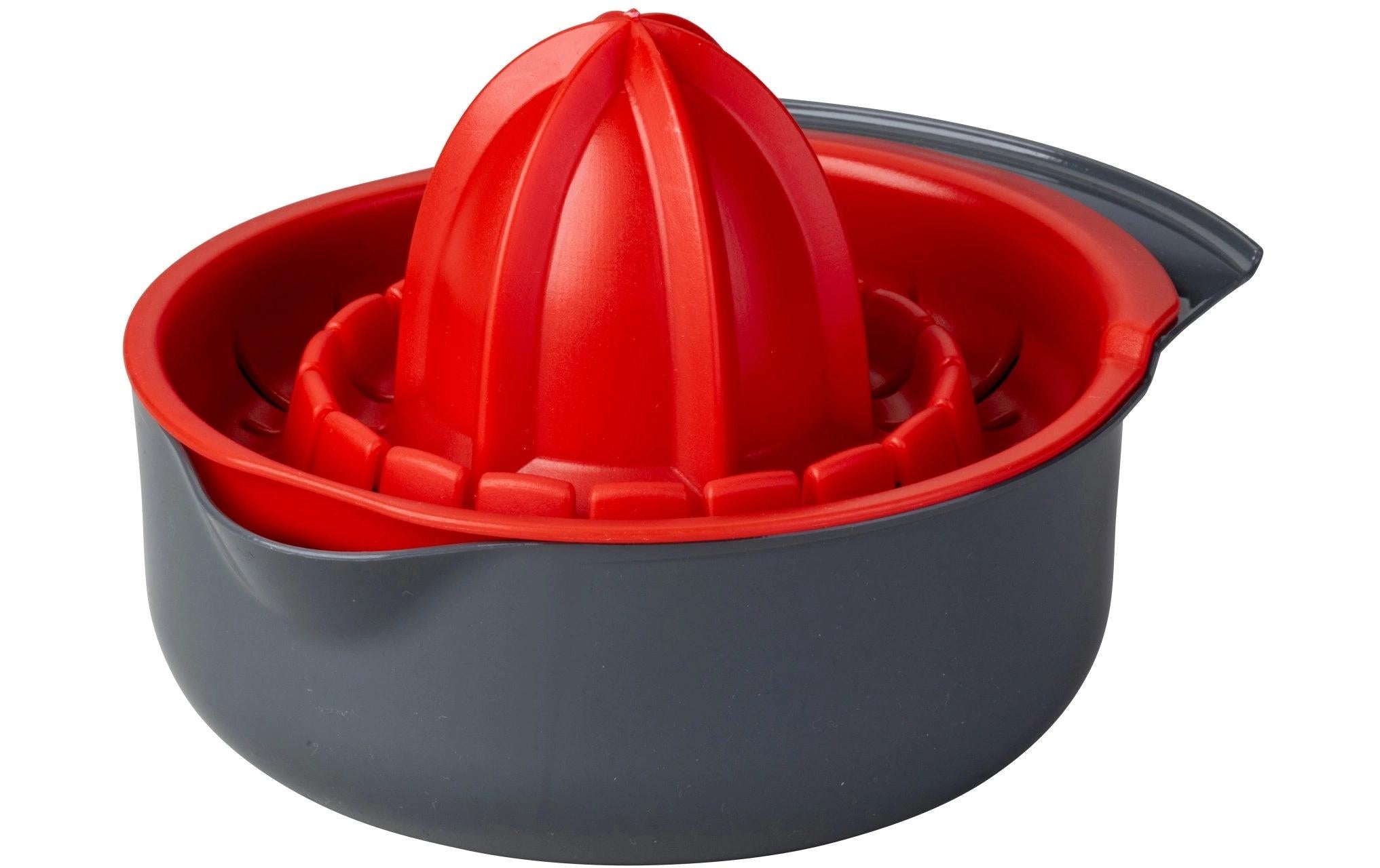 Dr. Oetker Zitronenpresse 2tlg. Kunststoff HDPE, grau/rot