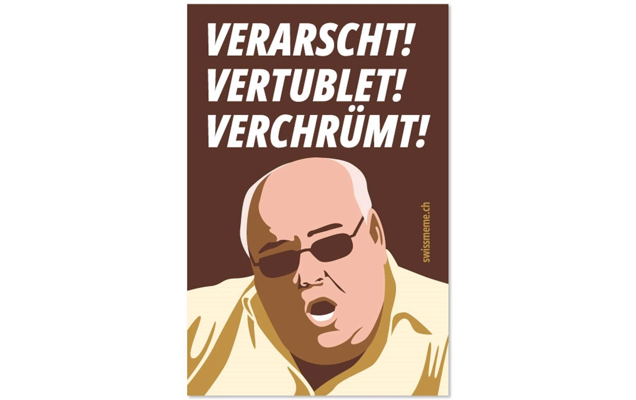SwissMeme Sticker VERARSCHT! VERTUBLET! VERCHRÜMT!