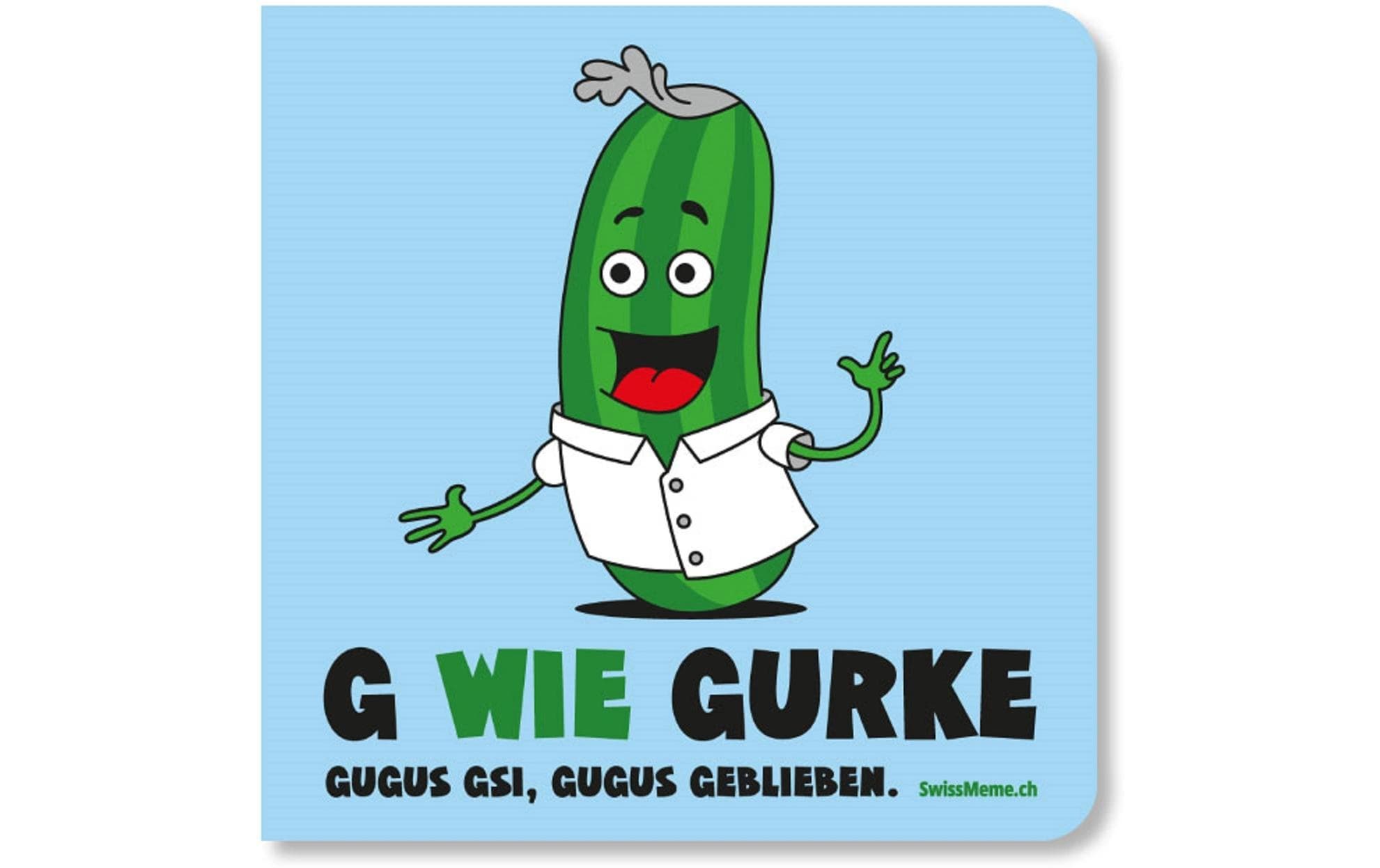 SwissMeme Kinderbuch G wie Gurke, 14.5 x 14.5 cm