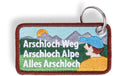 SwissMeme Anhänger Arschloch Alpe, 8.2 x 4.5 cm