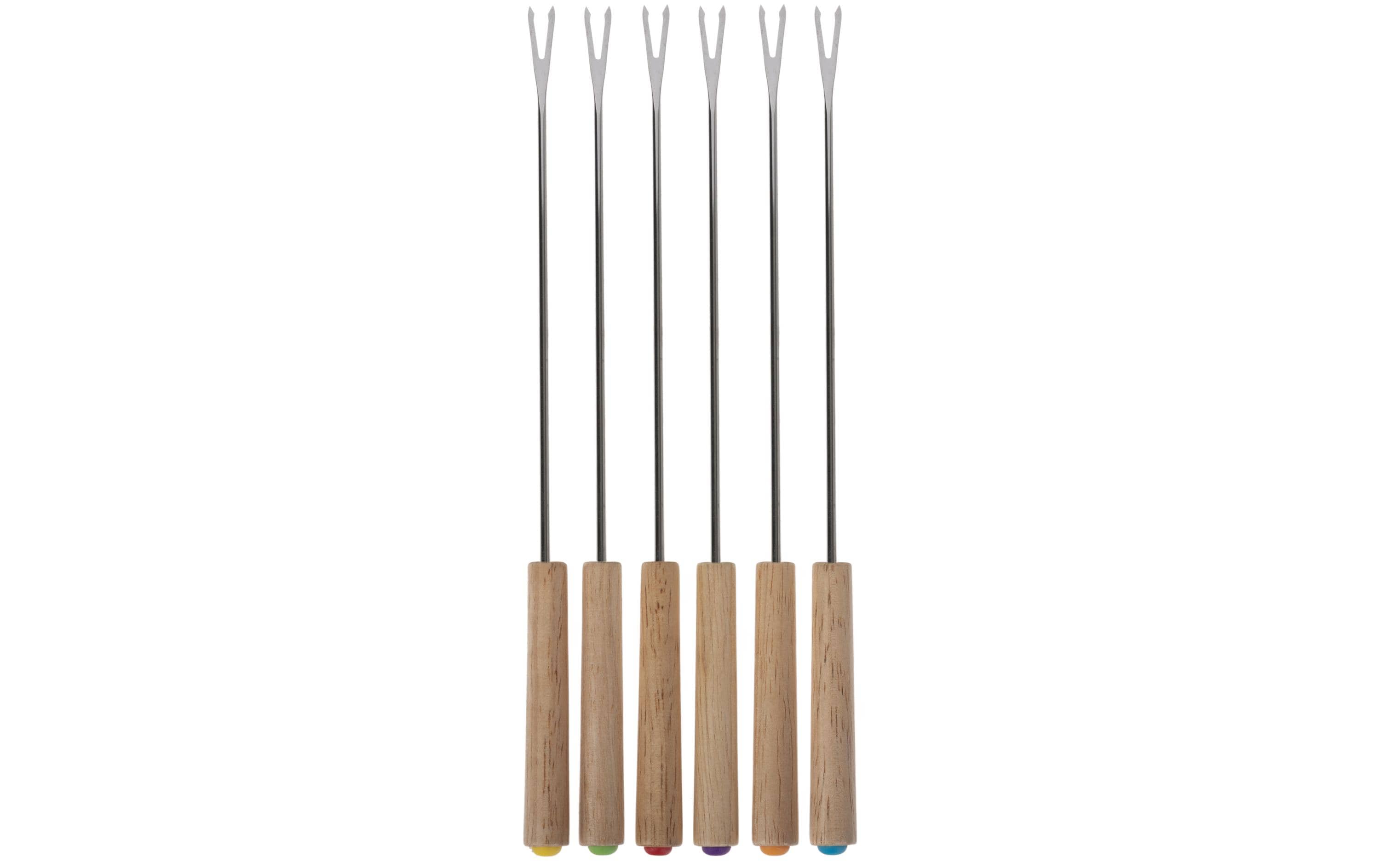 COCON Fleischfondue Gabel Holz 24cm 6 Stk, Eichenholz, 24cm