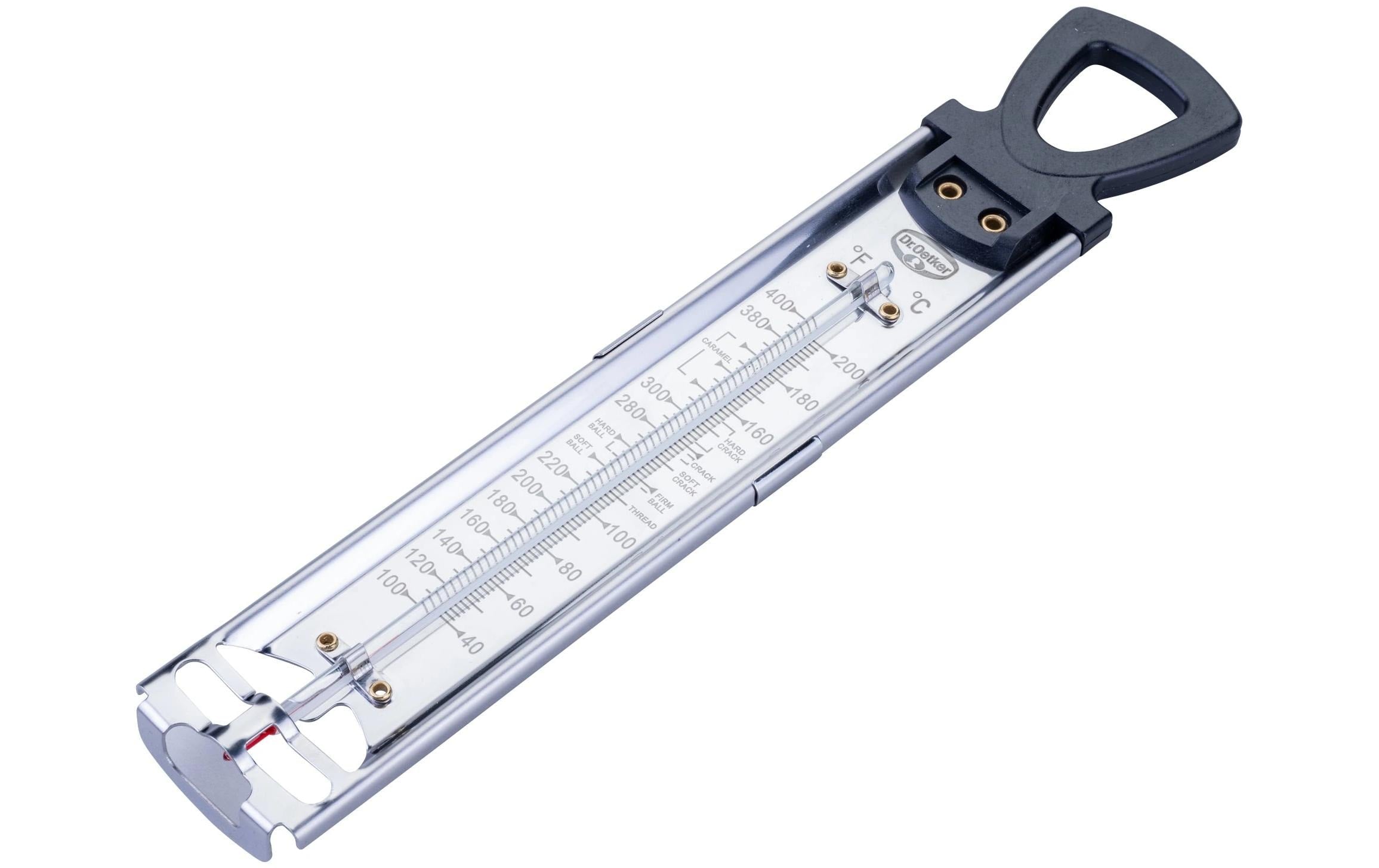 Dr. Oetker Zuckerthermometer Edelstahl/PP/Borosilkatglas