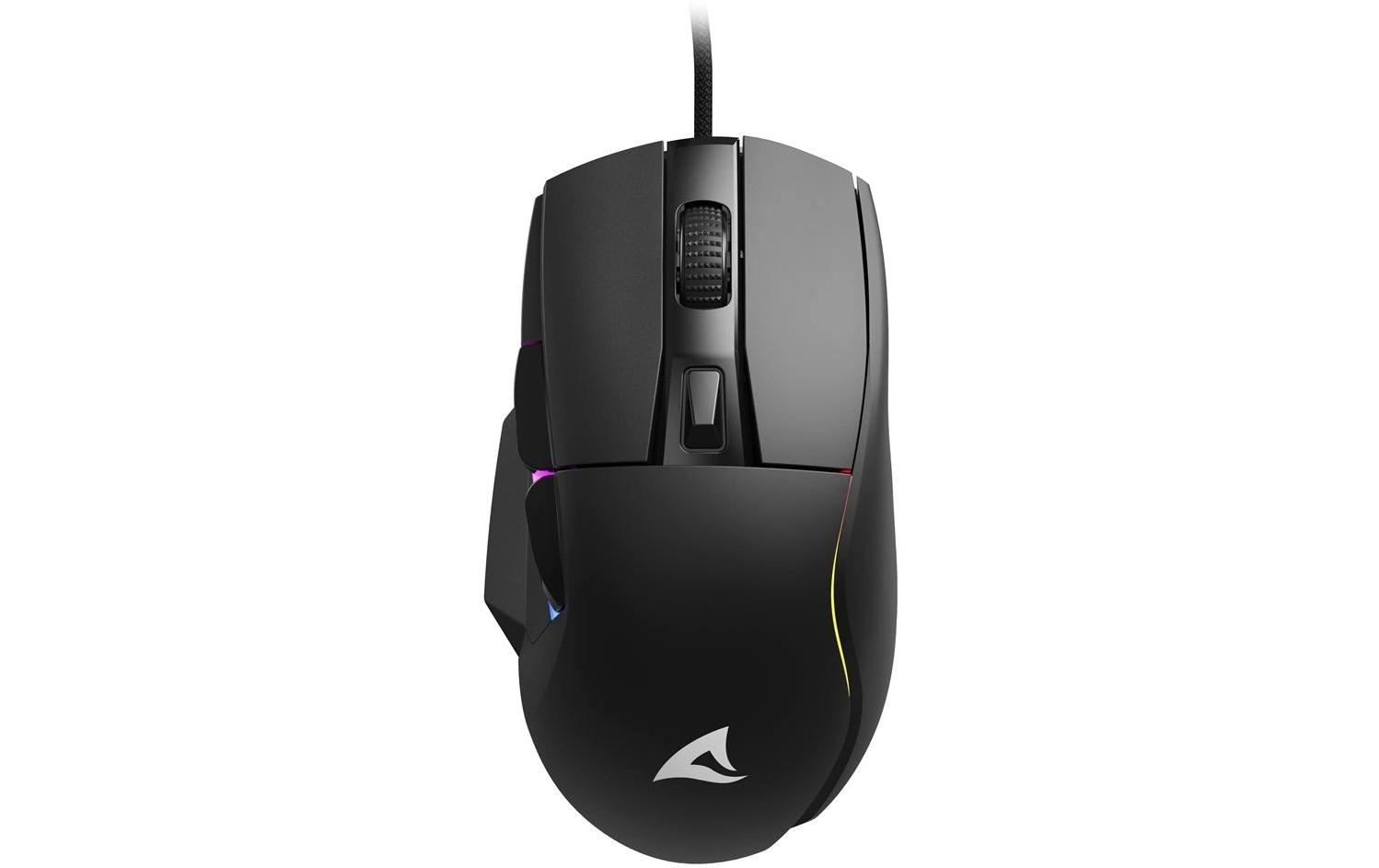 Sharkoon SKILLER SGM35, optisch, black 6 Tasten, USB Kabel, 6400dpi