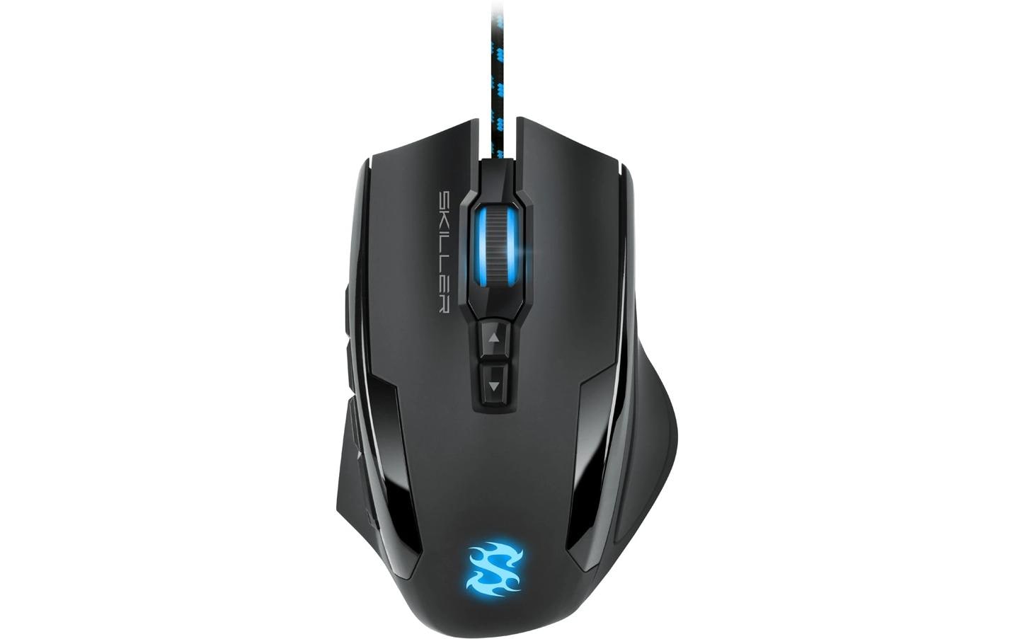 Sharkoon SKILLER SGM1, optisch 12 Tasten, USB Kabel, 10800dpi